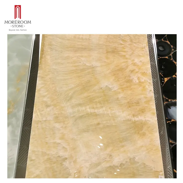 natural yellow rosin onyx stone for dining table