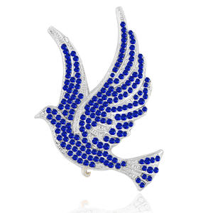 Broche de <span class=keywords><strong>bijoux</strong></span> personnalisée avec lettres grecques ZOB ZPB Zeta Phi Beta, signe de paix, <span class=keywords><strong>colombe</strong></span>, perle, cristal - Product Image 4
