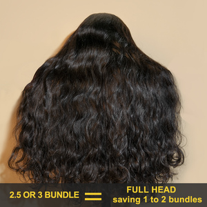 Fasci di capelli umani vergini al 100% con onda naturale, doppia trama, da un singolo donatore, cuticole allineate, all'ingrosso per donne nere - Product Image 6