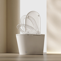 S022 WC intelligent électrique moderne allongé avec commande par application, siège chauffant, bidet automatique, siphon en S, siphon en P, en céramique, blanc