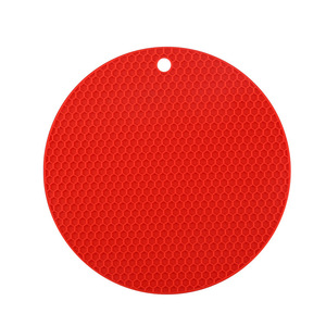Round <b>Silicone</b> Trivet <b>Mats</b> 7 Inch Heat Resistant Non-Slip Pot Holders Jar/Spoon Holder Drying <b>Mat</b> & Coaster Made in China - Product Image 5