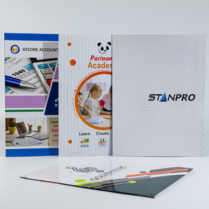 Tùy chỉnh A4 tài liệu trình bày thư mục tập tin thư mục với logo Túi kinh doanh khe cắm thẻ - Product Image 1