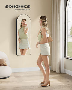 <span class=keywords><strong>Armoire</strong></span> <span class=keywords><strong>à</strong></span> <span class=keywords><strong>bijoux</strong></span> murale <span class=keywords><strong>SONGMICS</strong></span> avec éclairage LED, montage sur porte, avec plusieurs compartiments de rangement - Product Image 2