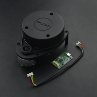 Sensor Lidar de escáner láser 2D de alta precisión de 360 grados con rango de 0,15 m-12m para navegación robótica y Slamtec Rplidar A1 LiDAR