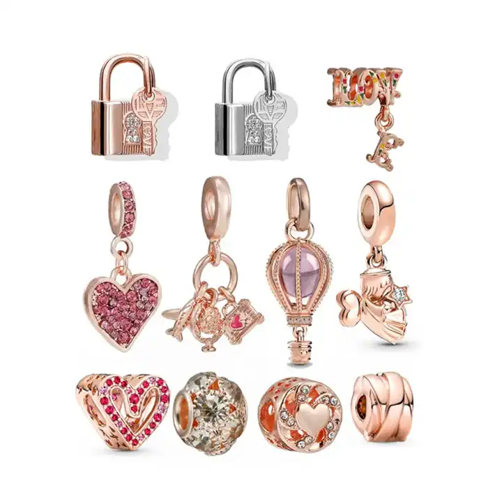 Mixed Rose Gold Charms Bulk Rose Gold Charms For Jewelry Making - Buy Mixed  Rose Gold Charms Bulk Rose Gold Charms For Jewelry Making Product on