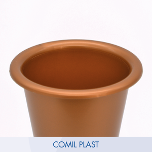 Vase en plastique à prix de gros, remplacement de l'anneau en bronze, niche, mausolée, crypte, moulage par injection, couleur cuivre, hauteur 6 pouces - Product Image 5