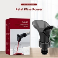 Outil de versement et de décantation de vin en forme de fleur, en plastique, compact, portable, design anti-fuite, aérateur pour bouteille de vin