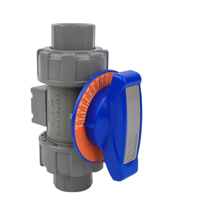 Katup Bola PVC Manual DN15, Fitting PVC SCH80 dengan O-Ring FPM, Dudukan PTFE 30 Derajat, Ulir NPT, Dapat Disesuaikan, OEM untuk Air - Product Image 4