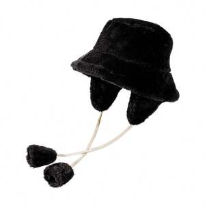 Nuevo Sombrero de Invierno Cálido Tipo Bucket para Mujer, Gorra de Golf, Sombreros de Senderismo, Gorros de Piel Sintética de Algodón para Invierno, Gorras de Moda - Product Image 5