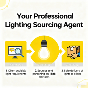 Agent d'approvisionnement expert 1688 pour l'éclairage des bâtiments résidentiels, solutions d'éclairage pour appartements - Product Image 1