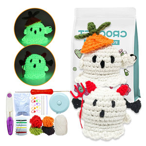 Noctilucent Hallowmas Crochet <b>Kit</b> <b>for</b> <b>Beginners</b> Adults with Step-by-Step Video Tutorials DIY Crochet <b>Kits</b> Kids <b>Knitting</b> Supplies - Product Image 2