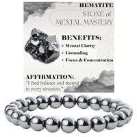 Bracelet et Jonc Unisexe Tendance à Motif Géométrique, Perles de 6 mm en Labradorite et Citrine, Bijoux en Pierres Naturelles, Coffret Cadeau