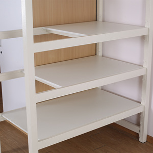 เตียงสองชั้นยูมินพร้อมโต๊ะทำงานด้านล่าง สีขาว สำหรับใช้ในหอพัก - Product Image 3