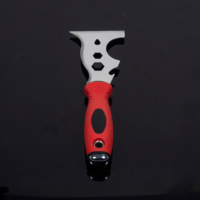 Outils de plâtrage multifonctionnels, couteau à plâtrer, lame en acier inoxydable durable de 1,6 mm, grattoir, spatule avec manche en fibre de verre