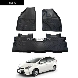 Factory Direct Sales Hard Wearing Luxury Tpe Car Floor Mats Wash Paper for PRIUS 41