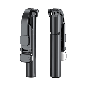 Perche à selfie avec trépied, éclairage LED, rotation à <span class=keywords><strong>360</strong></span>° ° Perche télescopique, télécommande et support pour téléphone. - Product Image 2