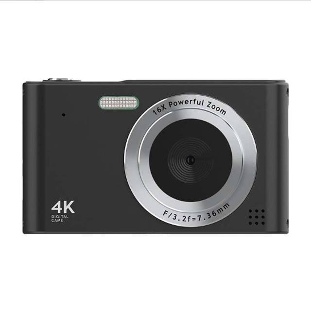 2.4-inch IPS Screen 4K Digital Camera 16x Digital Zoom Digital Camera HD Photo Video Recording CCD Camera