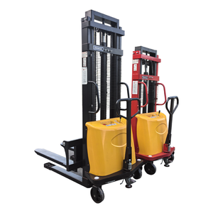 Apilador de palets semieléctrico al por mayor, carretilla elevadora apilable de 3 metros y 1,5 toneladas, apilador de carga automática, carretilla elevadora semieléctrica - Product Image 1