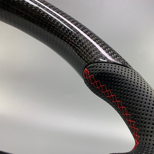 Volante de fibra de carbono de carreras con LED para Volkswagen <span class=keywords><strong>MK8</strong></span> Golf Life <span class=keywords><strong>GTI</strong></span> GTD R Gts R-Line Variant New Car Parts - Product Image 6