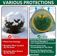 Opvouwbare winterplantenbeschermingstent, anti-vorst, wind- en sneeuwbestendig voor tuin, groenten, fruit en bloemen