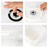 Boîte de conservation sous vide pour fruits, légumes, viande, aliments pour animaux, kimchi, céréales, riz, avec boussole de temps, 0,5L, 1L, 2L