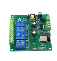 Módulo de relé WiFi de 4 vías ESP8266 de alimentación CA/CC, placa de desarrollo de 4 canales, 2 canales