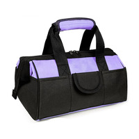 Double fermeture éclair facile à transporter pour sac à outils en polyester 600D imperméable à dessus ouvert