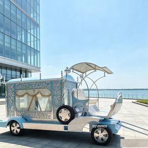 Carroza Fúnebre Eléctrica Vintage con Adornos Decorativos Personalizados para Funerarias, Cementerios y Servicios de Transporte de Ataúdes - Product Image 1