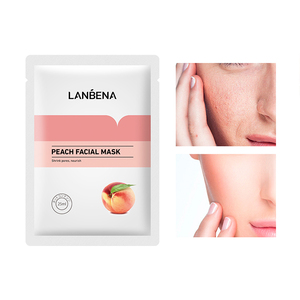 Mascarillas Faciales Iluminadoras de Melocotón LANBENA, Mascarilla Facial Hidratante de Frutas - Product Image 2