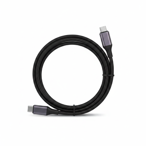 4FT 65W Transfert de données rapide Tressé Type-C à Type-C Câble de charge Noir Universel Téléphone portable et plus - Product Image 2