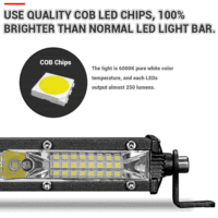 LYAF Ultra Slim 11inch led light bar 12-24V Led Bar Combo Spot Flood Driving Work Light For Off Road Trucks Tractor