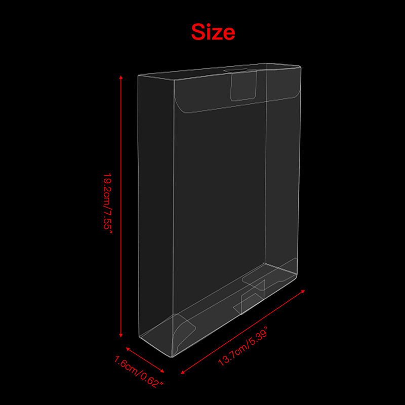 Clear PET Protective Box Case Display Sleeve Protector for <strong>PS2</strong> <strong>GameCube</strong> <strong>Xbox</strong> Wii Games Cartridge Box Case Cover