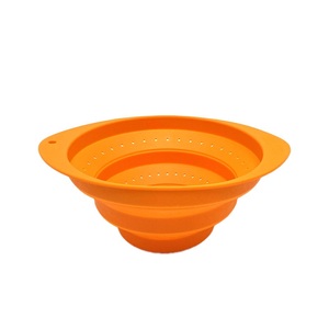 Passoire pliable multifonctionnelle en <span class=keywords><strong>silicone</strong></span> Lavabo rétractable pour légumes Accessoire de cuisine pour la maison - Product Image 4