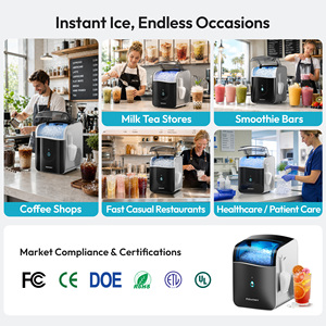 EUHOMY Macchina per <span class=keywords><strong>Ghiaccio</strong></span> a Pepite con Capacità di Produzione Giornaliera di 15KG, Controllo tramite App, Certificata CE ETL - Product Image 5