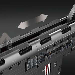 Mould King 14019 1680 Uds. Serie militar, escopeta automática de juguete, modelo de ladrillos, juguete educativo técnico, regalo de Festival - Product Image 5