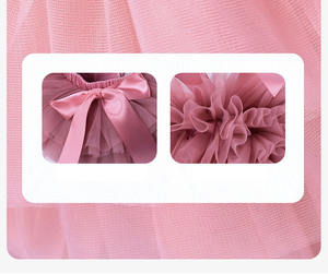 Venta caliente infantil niña malla falda hinchada niños tutú faldas dos piezas tocado conjunto bebé tutú falda Jupe Courte Pour <span class=keywords><strong>Bebe</strong></span> - Product Image 6