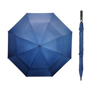Parapluie double couche automatique résistant au vent avec revêtement noir coloré OEM et impression de logo - Product Image 2