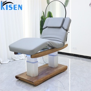 KISEN 4 Motor Electric Beauty Lash Clinic Salon Furniture <b>Full</b> <b>Set</b> Liege Massage Table Facial Spa <b>Bed</b> Luxury Beauty <b>Bed</b> with LED - Product Image 2