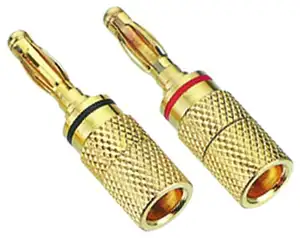 Custom 2mm 2.5mm 3mm 3.5mm mini banana plug gold plated brass bullet banana connector Glod Plated Connector Banana plug