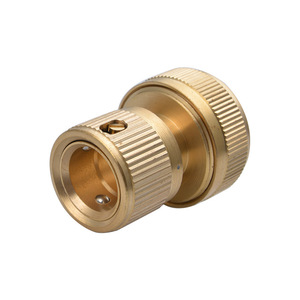 Raccord rapide en laiton 3/4 pour tuyau d'arrosage avec installation facile - Product Image 2