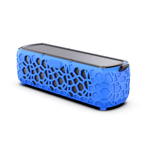Enceinte <span class=keywords><strong>sans</strong></span> <span class=keywords><strong>fil</strong></span> à chargement solaire avec 12h d'autonomie, batterie 1200mAh, fente pour carte TF, robuste, pour l'extérieur, randonnée et camping - Product Image 1