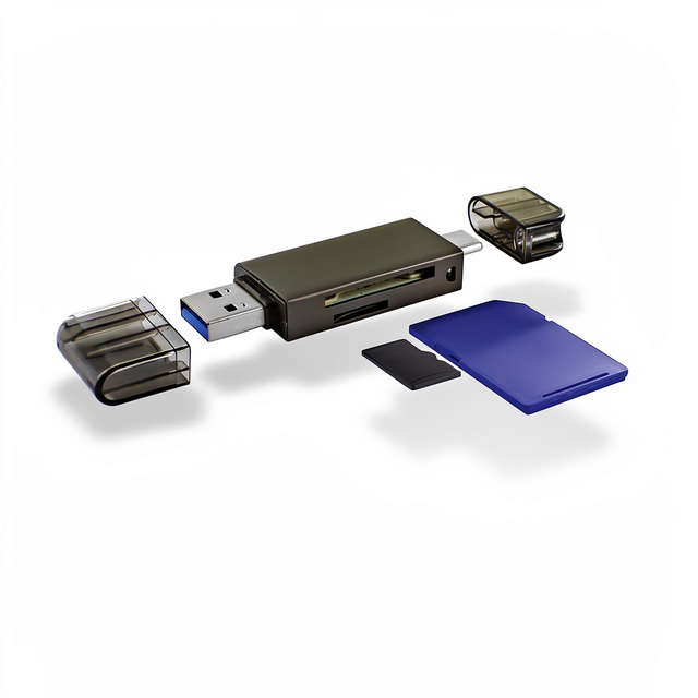 Dual Interface USB3.0 Type-C TF Card Reader Adapter 180MB/s Read 130MB/s Write Speed Supports A2 App Performance PC Mac