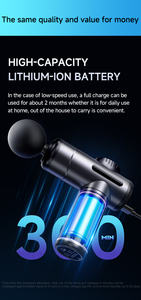 <span class=keywords><strong>Mini</strong></span> pistola de masaje eléctrica inteligente portátil de 4 cabezales, equipo de Fitness multifuncional para el hogar para masajeador recargable de tejido profundo - Product Image 4