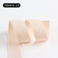 Stock d'usine – Sangle élastique pliée en nylon de 2 cm à chevrons, accessoires vestimentaires durables à haute ténacité