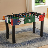 Table de baby-foot en MDF de 48 pouces avec tiges chromées pour divertissement familial en salle de jeux intérieure - Vente en gros