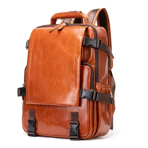 Большие мужские сумки, Роскошный дизайнерский веганский рюкзак ручной работы из натуральной кожи с тиснением на заказ