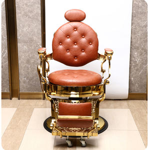 <span class=keywords><strong>2025</strong></span> Golden Luxury Beauty Hair Salon Barbear Barbeiro Cadeira Hidráulica Saloon Cadeira Salão Móveis Styling Cadeira - Product Image 5