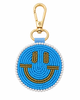 Llavero de Cuentas con Cara Sonriente Hecho a Mano Sstringz, Accesorio Creativo y Colorido para Bolsos de Moda, Mochilas de Viaje y Regalos