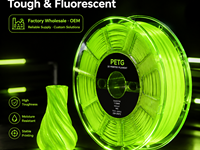 Filament PETG Basique en Gros pour Imprimante 3D, 1,75 mm, Couleurs Fluorescentes et Transparentes, Compatible Creality Prusa
