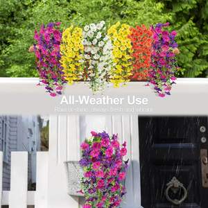 <span class=keywords><strong>Flores</strong></span> <span class=keywords><strong>de</strong></span> Seda Hechas a Mano, Simulación <span class=keywords><strong>de</strong></span> Eucalipto, Rosa y Gloria <span class=keywords><strong>de</strong></span> la Mañana, <span class=keywords><strong>Flores</strong></span> Artificiales Realistas para Colgar en la Pared, para Interiores y Exteriores - Product Image 3